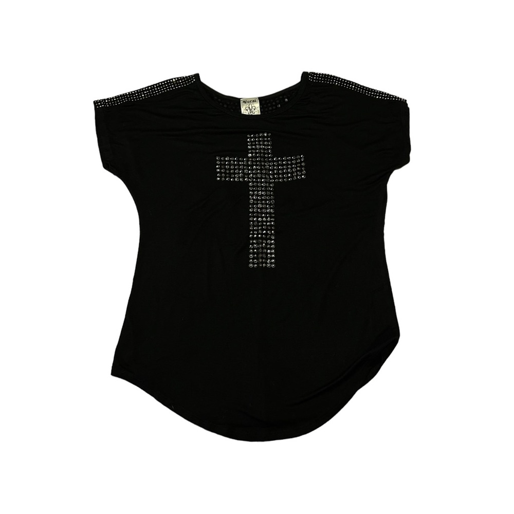 Alt Grunge Bedazzled Vocal Tee - size large